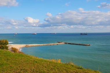 Deniz kıyısında Şehir Varna Bulgaristan