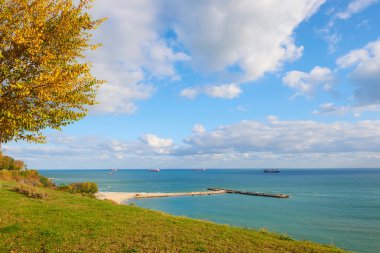 Deniz kıyısında Şehir Varna Bulgaristan