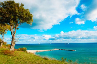 Deniz kıyısında Şehir Varna Bulgaristan