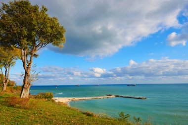 Deniz kıyısında Şehir Varna Bulgaristan