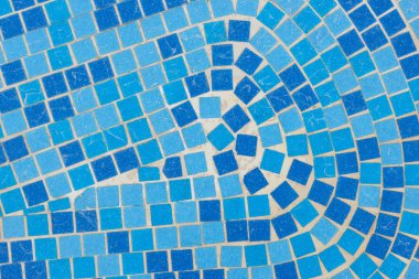 Yüzme Havuzu için mavi mozaik karolar