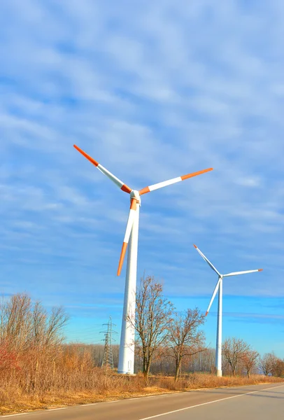 Windmills for renewable electric energy production — Stock Photo, Image