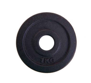 Dumbell ağırlık izole beyaz arka plan üzerinde