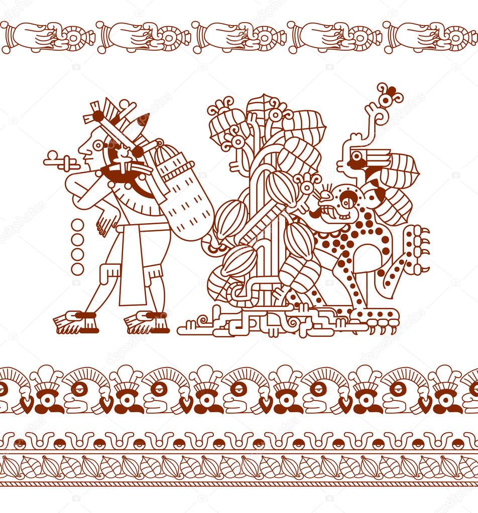 Aztec Print Drawing