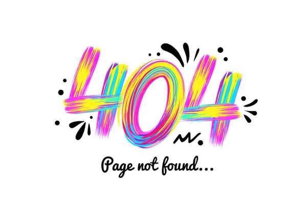 404 Página Não Encontrada Use Para Impressão Design Banner Web — Vetor de Stock