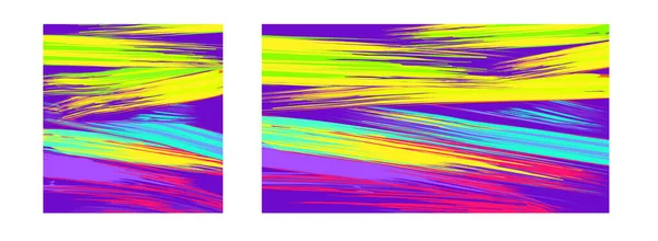 Tvůrčí Plakát Dopis Abstraktními Akrylovými Tahy Štětcem Barevném Pozadí Vektorová — Stockový vektor
