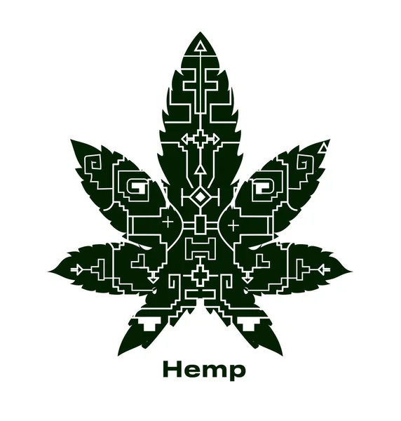 Lékařská Značka Marihuany Grafická Šablona Loga Konopí Konopí Zelená Farma — Stockový vektor