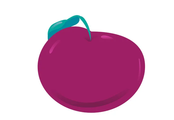卡通片风格的苹果水果被隔离 矢量说明 — 图库矢量图片