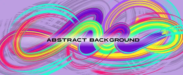 Abstrakt Affischdesign Flytande Färgglada Former Ljus Bakgrund Vektorillustration — Stock vektor