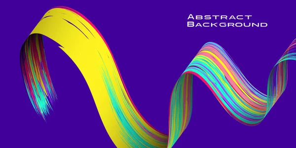 Abstrakt Affischdesign Flytande Färgglada Former Ljus Bakgrund Vektorillustration — Stock vektor