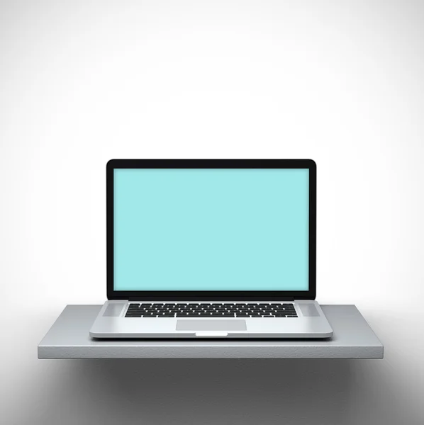 Laptop mit Clipping Pfad — Stockfoto