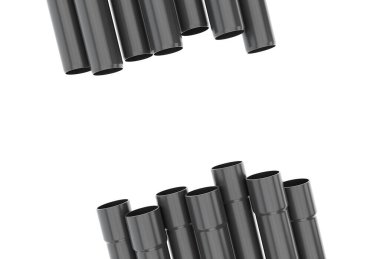 Plastik soket boruları birbirine doğru..