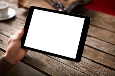Erkek el dijital tablet bilgisayar