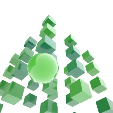 Küpleri arasında izole küre