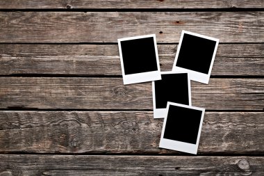 Dört boş anında fotoğraf çerçeveleri