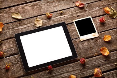 Tablet bilgisayar ile an fotoğraf