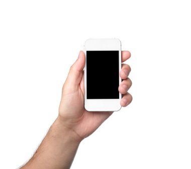 Erkek el holding akıllı telefon