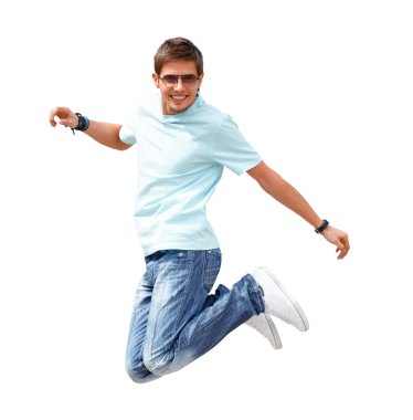 delikanlı ile boş bir beyaz tahta