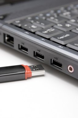 Dizüstü bilgisayar ile USB flash