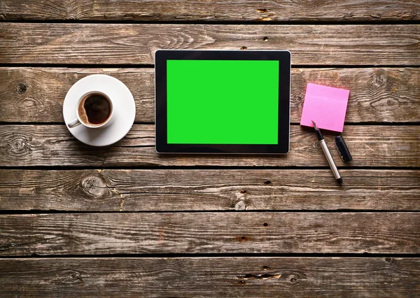 Espacio de trabajo sencillo con navegación web — Foto de Stock