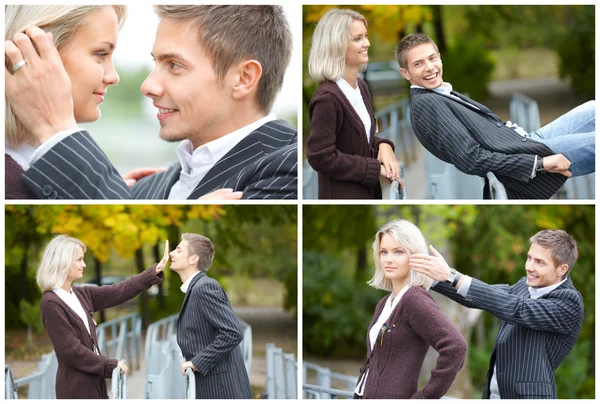 Conjunto com fotos de amor — Fotografia de Stock