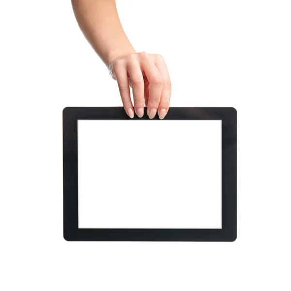 Female showing digital tablet — Stock Photo, Image
