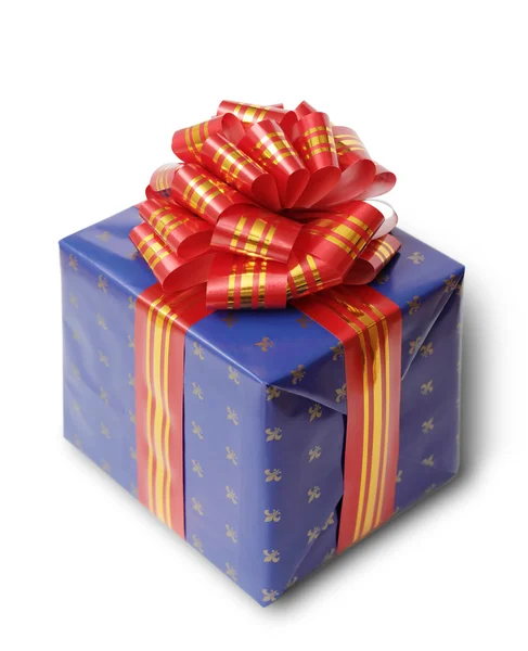 Caja de regalo azul — Foto de Stock