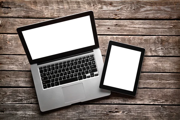 Dijital tablet ile açık dizüstü