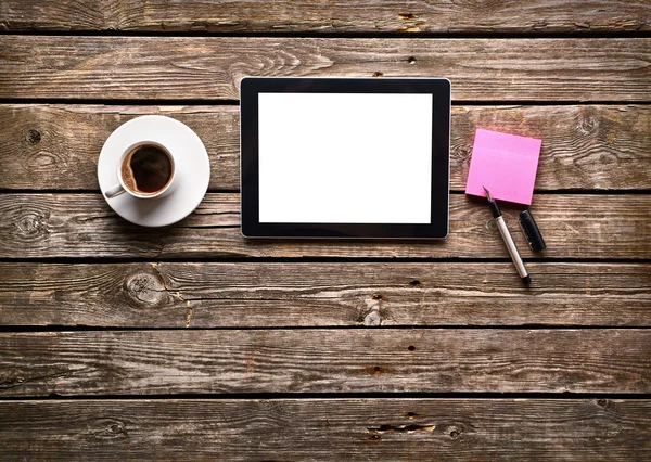 Espacio de trabajo sencillo con navegación web — Foto de Stock