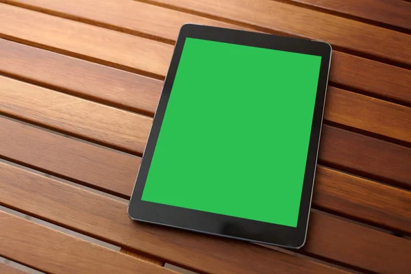 Tablet PC digital con pantalla verde — Foto de Stock