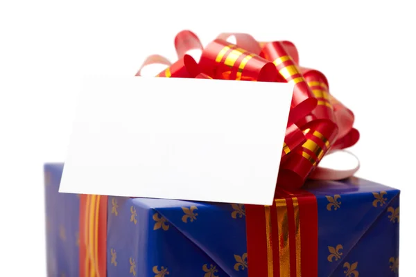 Tarjeta sobre regalo de celebración — Foto de Stock