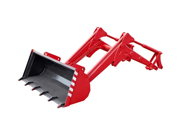 Big red grab of excavator — Stock Photo, Image