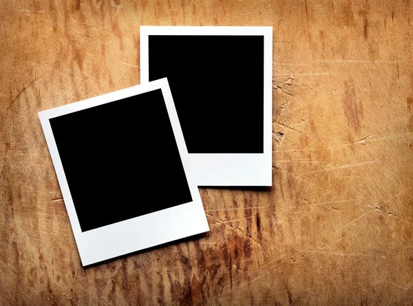 Two blank instant photo frames — Stock Photo, Image