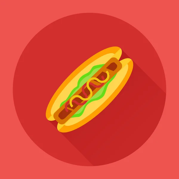 Hotdog-Ikone — Stockvektor