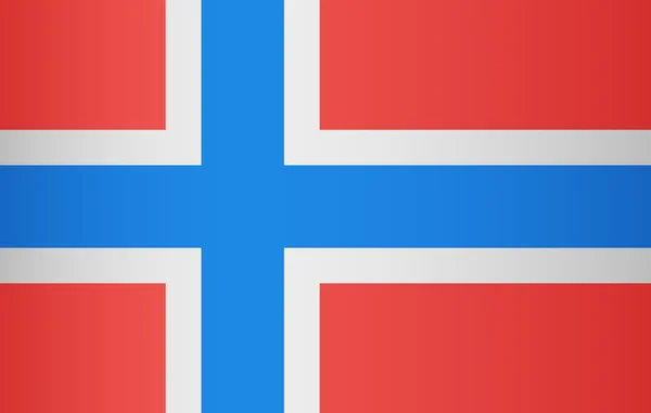 Bandera de Noruega — Vector de stock