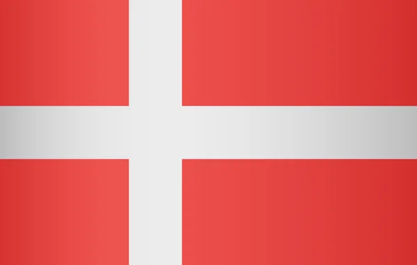 Dänemark-Flagge — Stockvektor