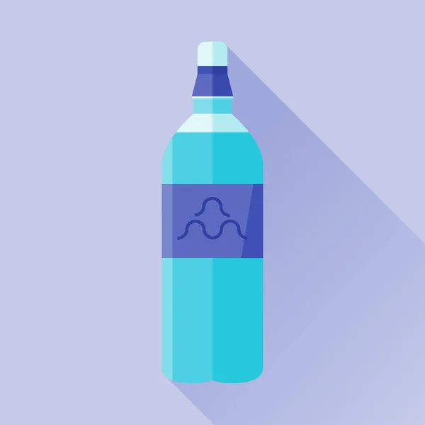Láhev vody ploché ikony — Stockový vektor