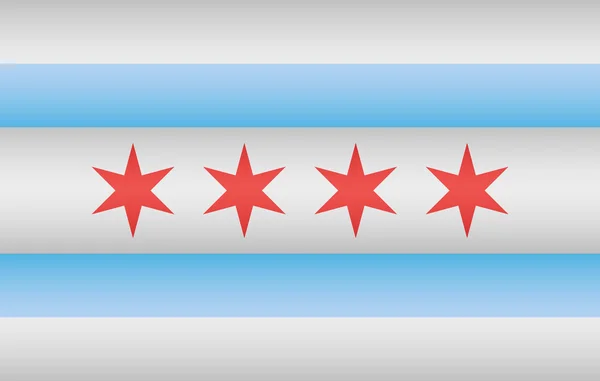Chicago city Flag — Stock Vector
