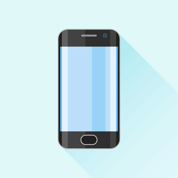 Cep telefonu, akıllı telefon düz simgesi — Stok Vektör