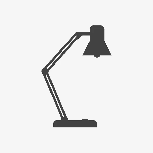 Tabelpictogram lamp monochroom — Stockvector