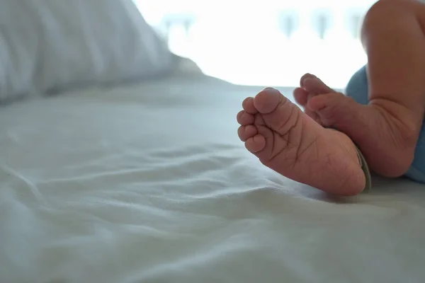 Feet Newborn Baby Day Life — Stock Photo, Image