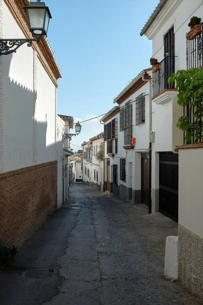 White Houses Street Granada Andalusia — Stock Photo, Image