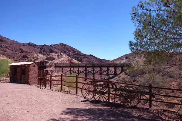 Geisterstadt Calico Und Ehemalige Bergbaustadt Den Bergen Der Mojave Wüste — Stockfoto