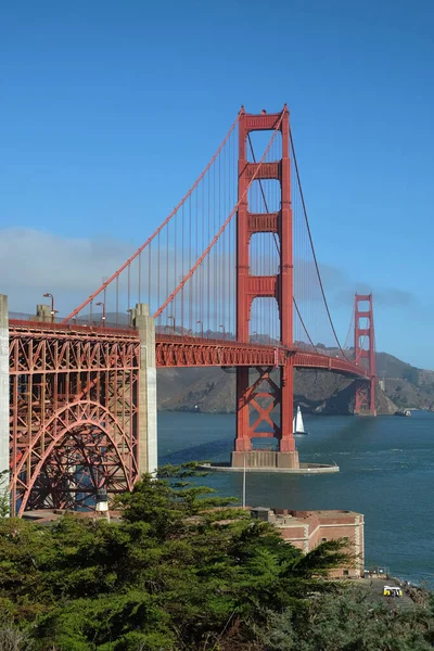 Fort Point, San Francisco 'dan Golden Gate Köprüsü manzarası