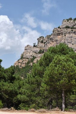 Sierra de Cazorla, Segura ve Las Villas 'taki dağ manzarası. Jaen, Endülüs, İspanya