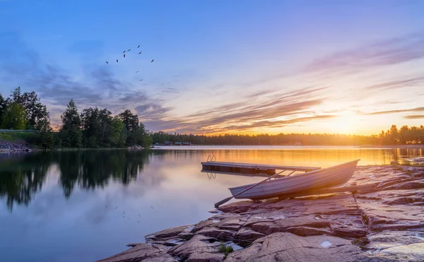 Zee baai in Finland Aland eiland — Stockfoto