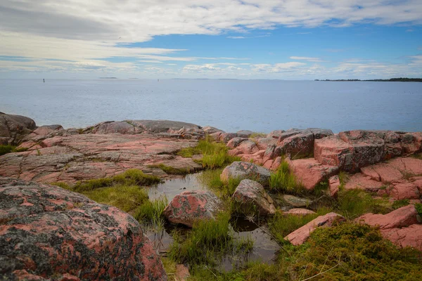 Aland sunset reflection in the water — Stock Photo, Image