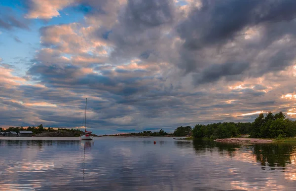 Baie de la mer en Finlande Aland île — Photo