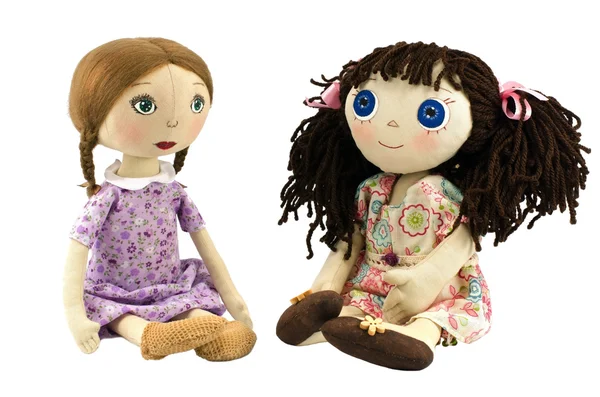 Two rag dolls — Stock Photo, Image