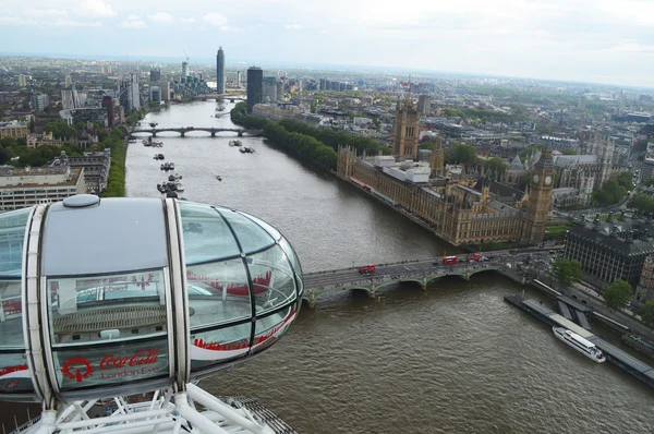London river seen from london eye — Stock Photo, Image